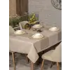 Cotton Box Antique Jasmine Bej Keten Masa Örtüsü