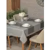 Cotton Box Antique Jasmine Gri Keten Masa Örtüsü