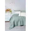 Cotton Box Aura Çift Kişilik Pike Takımı Pebble Mint
