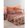Cotton Box Etnich Nevresim Takımı Çift Kişilik Belize Kahve