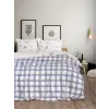 Cotton Box Flanel Nevresim Takımı Çift Kişilik Lavanid Mavi