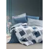 Cotton Box Modern Çift Kişilik Nevresim Takımı Solito İndigo