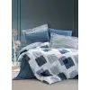 Cotton Box Modern Çift Kişilik Nevresim Takımı Solito İndigo