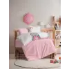 Cotton Box Pucnh Nakışlı Bebek Nevresim Takımı Lucky Pembe