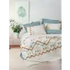 Cotton Box Puff Nakışlı Ranforce Çift Kişilik Nevresim Takımı Mellow Mint