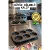 Cupcake Fırın Kalıbı 6 Büyük Bölmeli 6 Bölmeli Muffin Kek Kalıbı