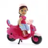 Cute Doll Mini Bebek ve Mor Vespa