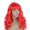 Dalgalı Kırmızı Peruk Saç
