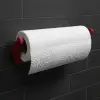 Dekoratif Kırmızı Kağıt Havlu Tutucu Duvar Askılı Model