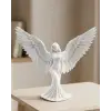 Dekoratif Melek İnsan Figürlü 3D Heykel Biblo Modern Ev Dekoru