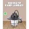 Dekoratif Ve Fonksiyonel Taşınabilir Kamp Gece Lambası