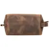 Deri Bakım Ve Seyahat Çantası, XL Beden, Antik Kahve