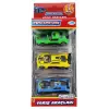 Die Cast Metal 3lü Yarış Arabaları Yeşil Araçlı