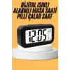 Dijital Masa Saati Takvim Çalar Saat Alarmlı Işıklı Led Ekran Pilli