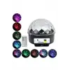 Disko Topu Renkli Işıklı Lazer Parti Bluetooth Bağlantılı Led Küre