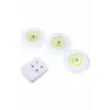 Dolap Işığı Mutfak Rafı Işığı Uzaktan Kumandalı 3 Lü Spot Led Lamba
