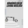 Dönebilen Musluk Başlığı Akrobat Mutfak Banyo Musluk Ucu Başlığı Oynar Başlıklı