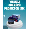 Döner Galaxy Projektör Gece Lambası – Ay ve Yıldız Işıklı Atmosfer Lamba, USB Bağlantılı