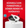 Döner Mekanizmalı Sebze Doğrayıcı Hazneli Rende