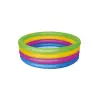 Dört Halka Yuvarlak Şişme Renkli Çocuk Havuzu
