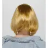 Düz Kesim Küt Parti Peruğu Altın Renk