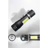 El Feneri Led USB Şarjlı Zoom Mini Led Işık Acil Durum Feneri