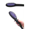Elektrikli Fırça Taşınabilir Saç Düzleştirici Tarak Sıkı Dişli