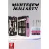 Elektrikli Manikür Pedikür Seti İkili Set 12 Parça Tırnak Bakımı Törpü Protez Çıkarma