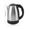 Elektrikli Paslanmaz Çelik Su Isıtcı Çelik Kettle 1.8 Lt. Uzun Ömürlü