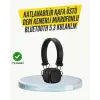 Ergonomik Konforlu Kablosuz Kulak Üstü Bluetooth Kulaklık