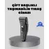Erkek Tıraş Makinesi Kablosuz Kuru Tıraş Folyo Başlık Yıkanabilir Gövde
