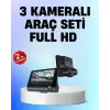Full HD 1080P 3 Kameralı Araç DVR – Gece Görüşlü ve G-Sensörlü Güvenlik Çözümü