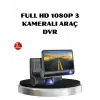 Full HD Araç Kamerası 3’lü 4.0” Ekranlı ve HDR Gece Görüşlü