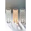 Gece Lambası Kristal Lamba Dokunmatik Şarjlı Hediyelik