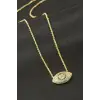 Göz Zirkon Taşlı Kolye