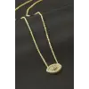 Göz Zirkon Taşlı Kolye