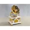 Gramofon Müzik Kutusu Beyaz