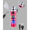 Güç Göstergeli Şarjlı Fenerli USB Elektrikli Çakmak