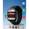 Ultra Hafif Smart Watch – WhatsApp Instagram Bildirimli, SIM Destekli, Tüm Cihaz Uyumlu