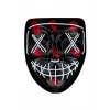 Hallowen Parti Maskesi Neon Led Işıklı Maske 3 Modlu Cadılar Bayramı Maskesi