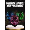 Hallowen Parti Maskesi Neon Led Işıklı Maske 3 Modlu Cadılar Bayramı Maskesi