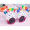Happy Birthday Beyaz Fuşya Parti Gözlüğü
