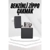 Hediyelik Zarif  Siyah Benzinli Çakmak