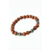 Hematit Bambu Ahşap Bileklik 8 mm