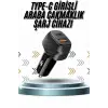 Hızlı Oto Şarj Cihazı 38W Çift Girişli HIzlı Şarj Oto Çakmaklık Type-C
