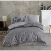 Hobby Çift Kişilik Poplin Nevresim Tully Gri