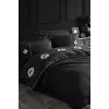 Hobby Elegant Nakışlı Pamuk Saten Çift Kişilik Nevresim Takımı Olimpos Siyah