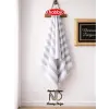 Hobby Stripe Gri Plaj Havlusu 70x140