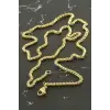 İç İçe Zincir Çelik Kolye 55 cm