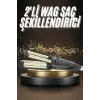 İkili Wag Maşa Saç Şekillendirici Seramik Kaplama Isı Ayarlı